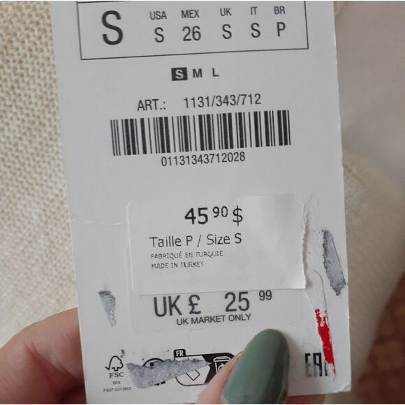 NWT Zara Cotton Blend Vest/Tank Top Hybrid - Picture 7 of 10